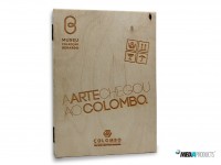 Caixa de madeira, formato DVD